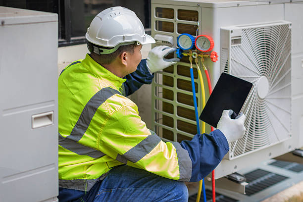 Professional Hvac technician working in Milltown, NJ